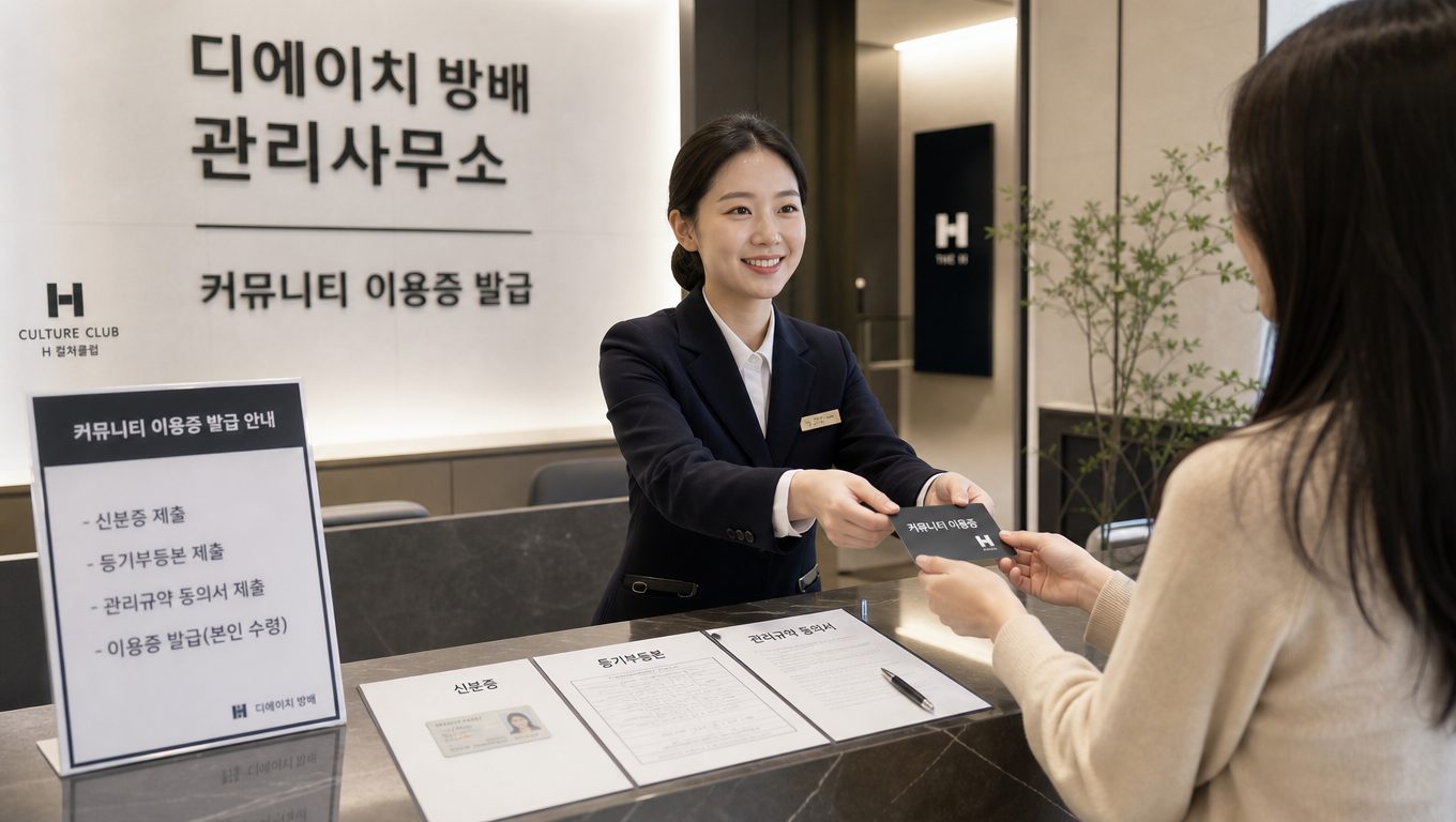 디에이치 방배 커뮤니티 시설은 언제부터 이용할 수 있나요