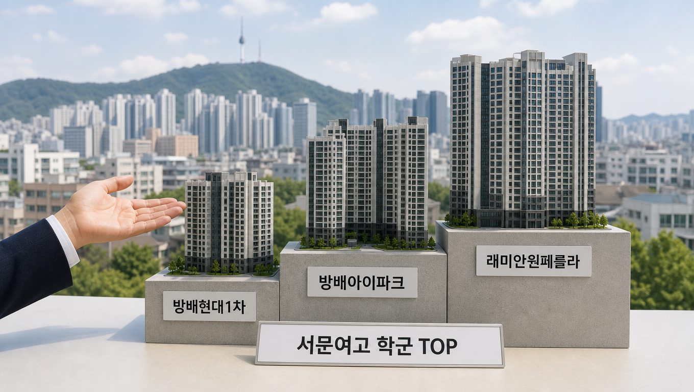 서문여고 인근 방배동 아파트와 전세 수요